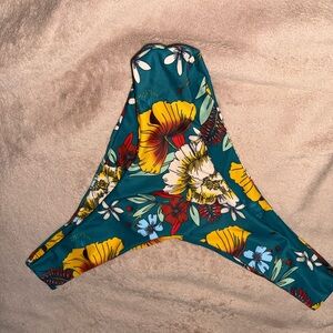 Zaful Floral Bikini - Teal and Yellow